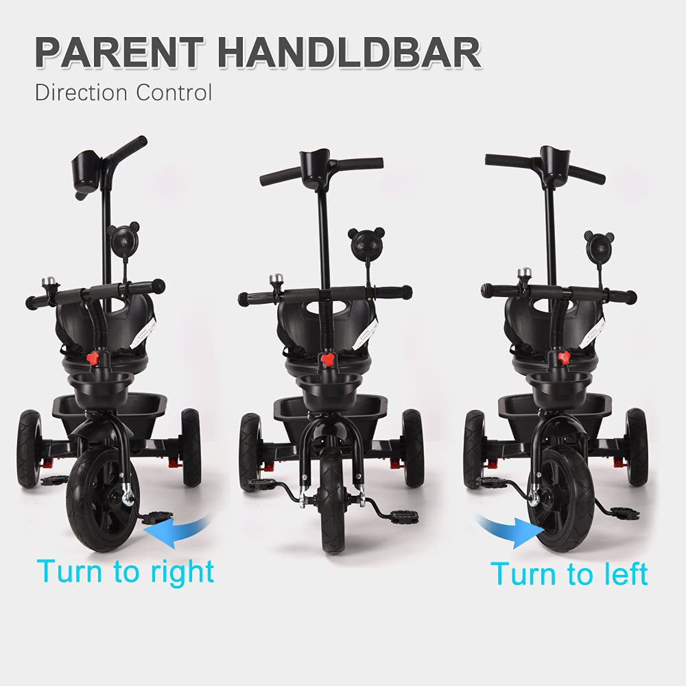 2 in 1 Kids Push Along Tricycle