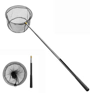 Pool Skimmer Net with Stainless Steel Telescopic Pole,58" Extendable Leaf Skimmer Pool Rake Pool Nets for Cleaning Above Ground Inground Swimming Pool, Pond,Spas,Hot Tub