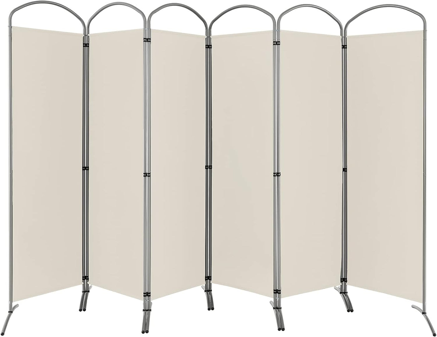 188cm Folding 6-Panel Room Divider – 4 Colours