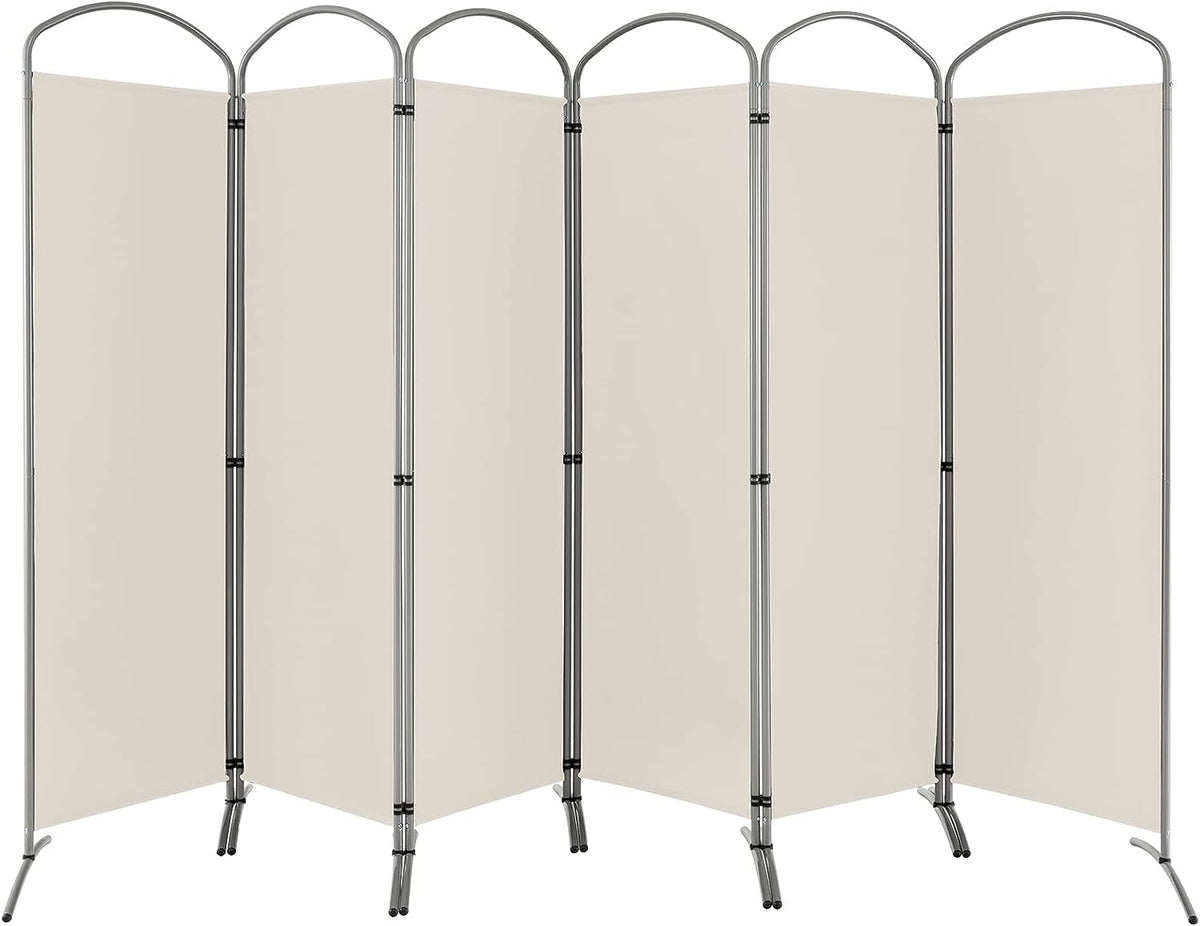 188cm Folding 6-Panel Room Divider – 4 Colours