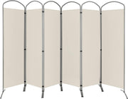 188cm Folding 6-Panel Room Divider – 4 Colours