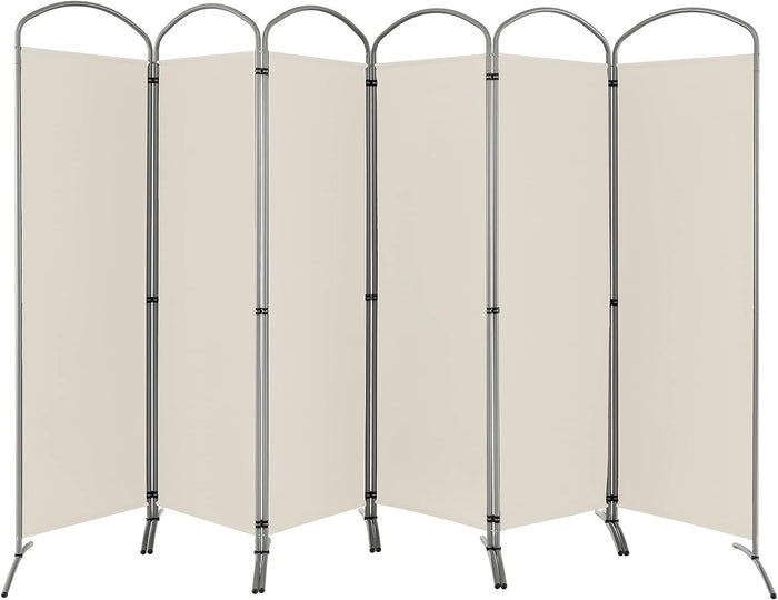 188cm Folding 6-Panel Room Divider – 4 Colours