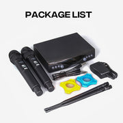 G-MARK Dual-Channel UHF Wireless Microphone System