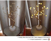 Bonsai Tree Light with 36 Pearls LED Adjustable Branch Tree Lamp Decoration Battery/USB Operated Night Light for Bedroom Christmas Party Indoor Decoration (Warm White)