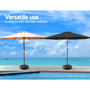 Fillable 23 kg Offset-Umbrella Base – Black