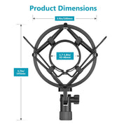 NEEWER 43–46mm Microphone Shock Mount – Black