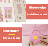 Princess Castle Play Tent Kids Teepee Tent Large Children Playhouse Oxford Fabric Children Playhouse for Indoor Outdoor with Carry Bag Portable Playhouse Boys & Girls Birthday Gift