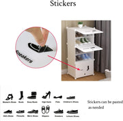 2 × 6 Modular Shoe Cabinet with Hooks – Up to 24 Pairs