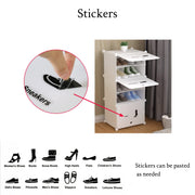 2 × 6 Modular Shoe Cabinet with Hooks – Up to 24 Pairs