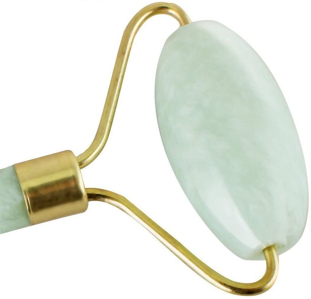Dual-Ended Jade Facial Massage Roller – Green
