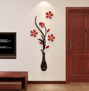 58 × 150 cm Reflective Acrylic Vase Wall Decal – 3 Colours