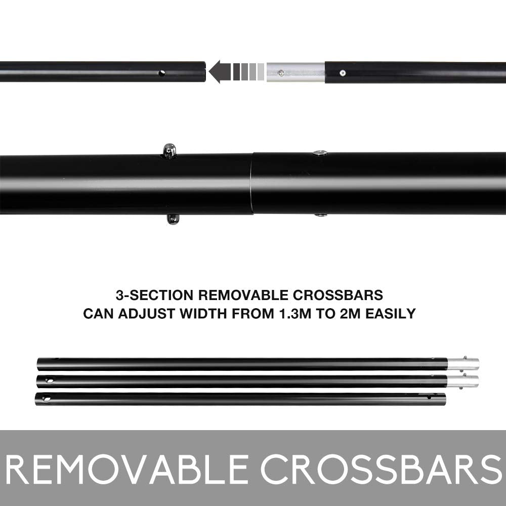 2×2m Adjustable Backdrop Stand Kit with 4 Studio Backgrounds