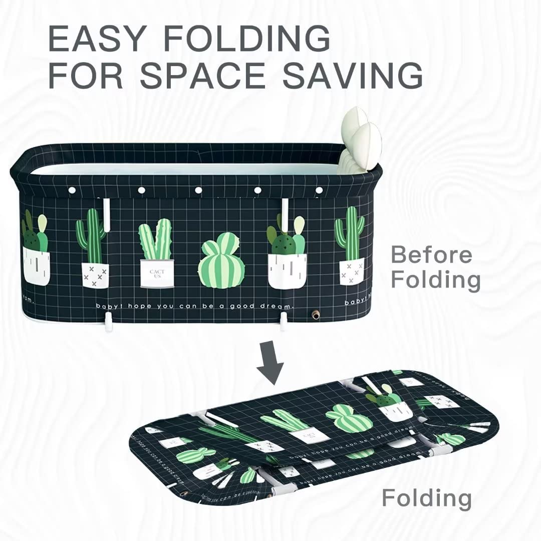 120 cm Foldable Adult Soaking Tub – Cactus