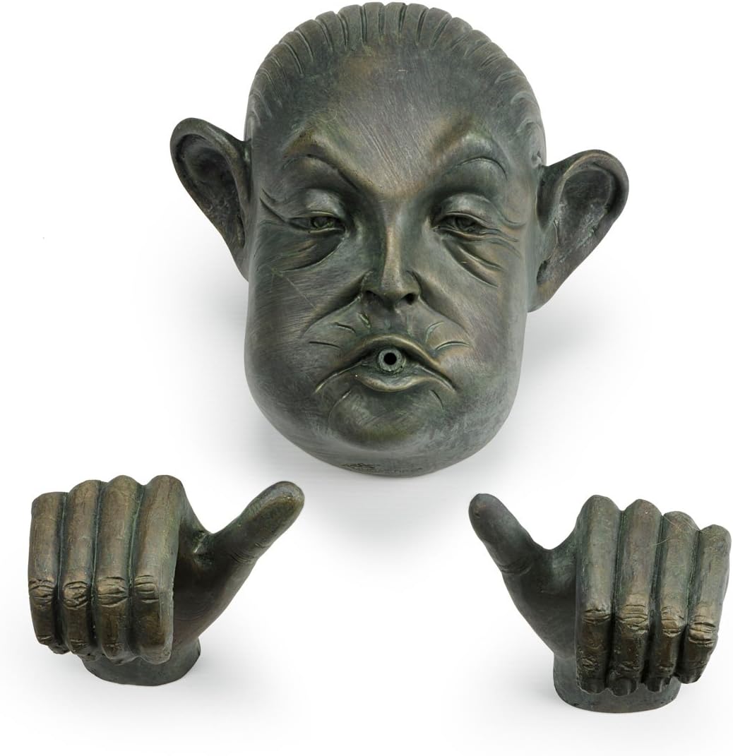 Man in Barrell Spitter Fountain