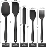 5 Pieces Silicone Spatula Set
