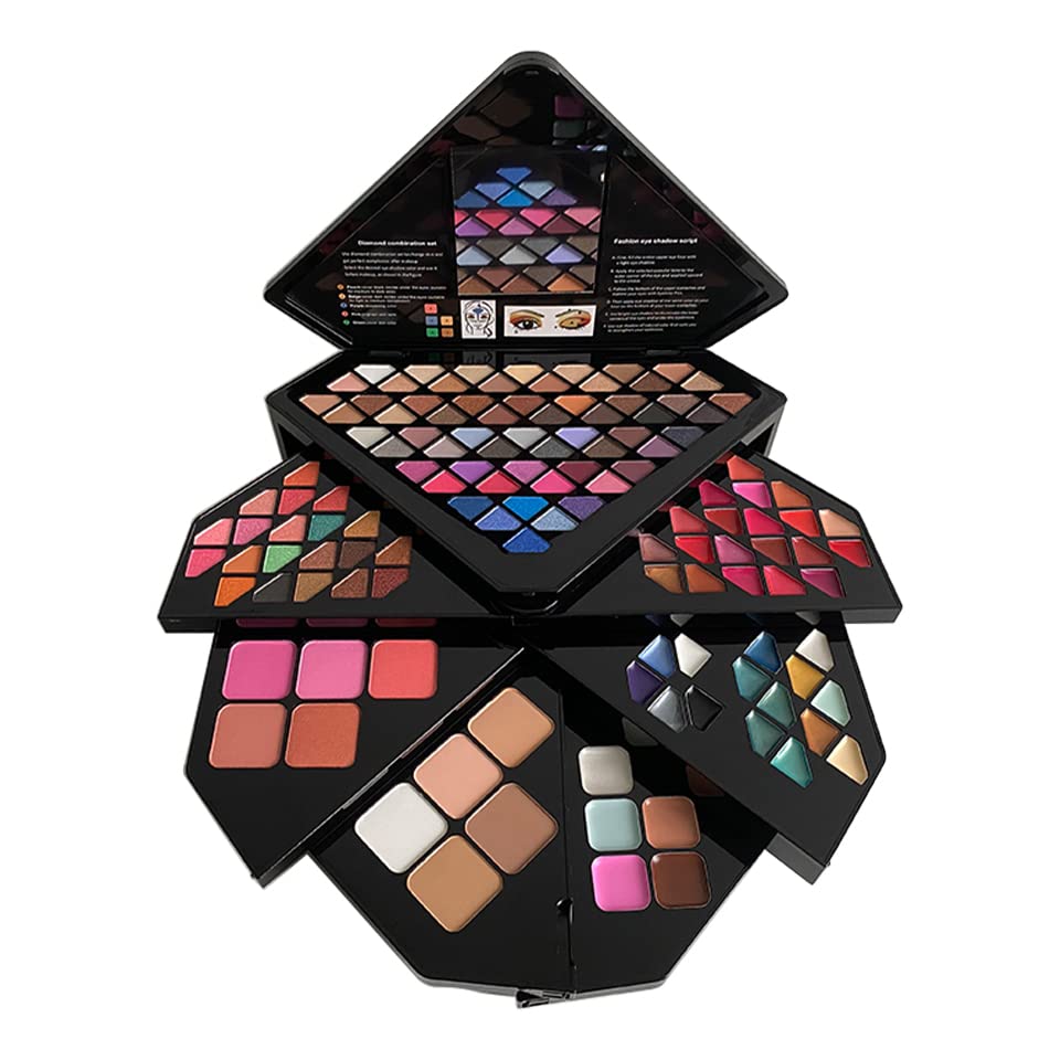 Full Makeup Palette Set For Women,All in One Makeup Kit,130 Colors Make Up Palette Set - Including Eyeshadow, Lip Gloss, Concealer, Highlighter, Eyebrow Gel And Blush Makeup Gift Kit (130 colors)