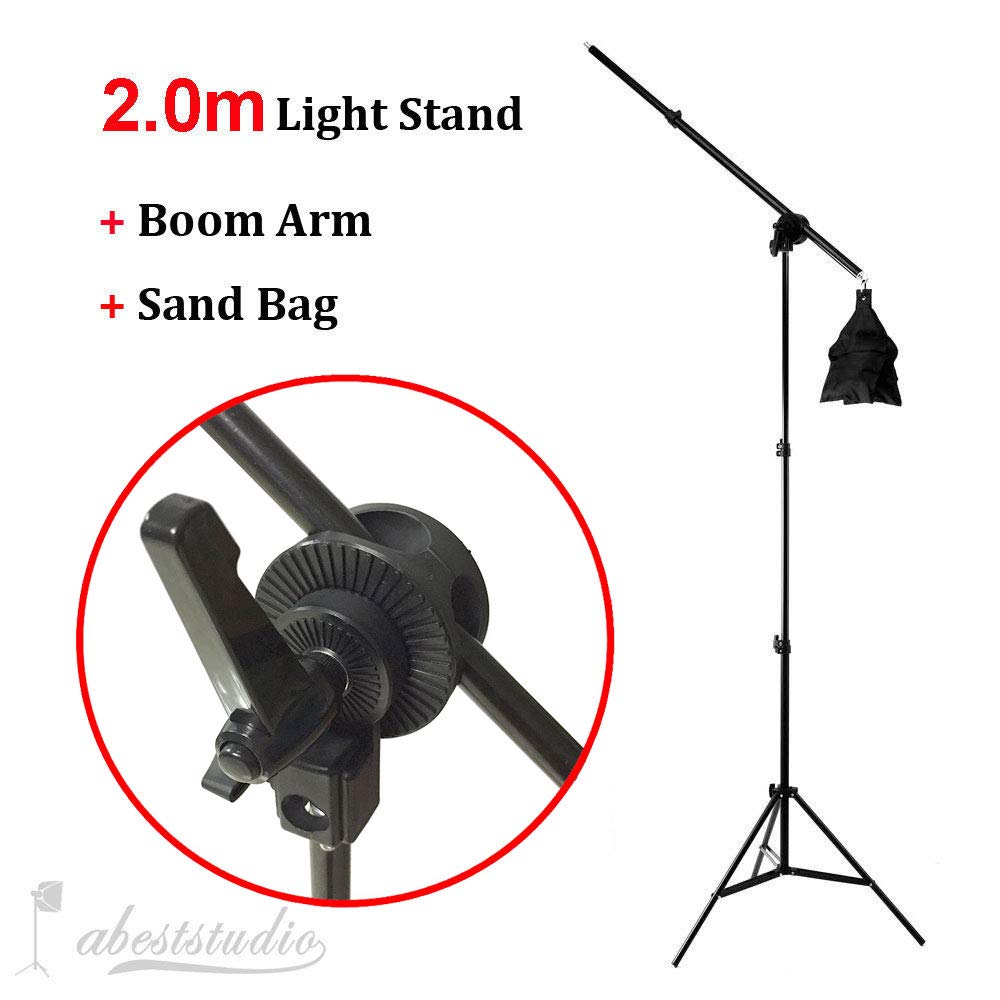 3-Softbox Continuous Lighting Kit with Boom Arm