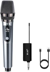 JYX Single UHF Wireless Microphone with Rechargeable Receiver