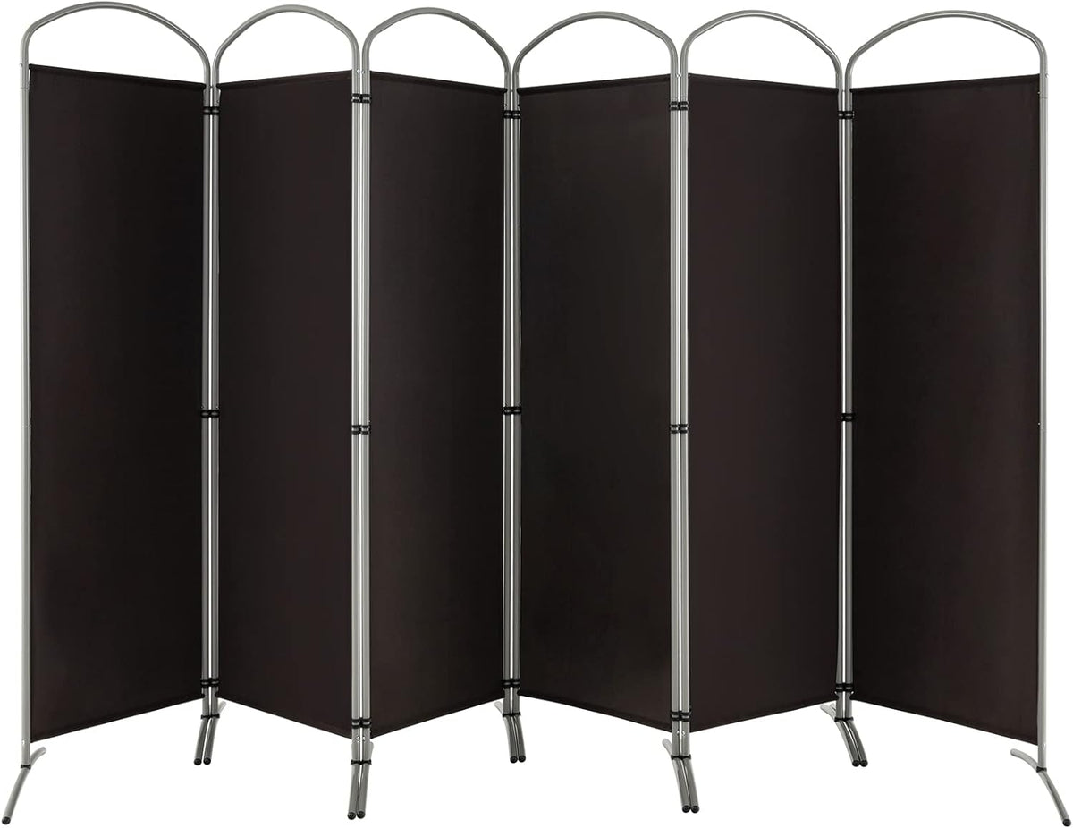 188cm Folding 6-Panel Room Divider – 4 Colours