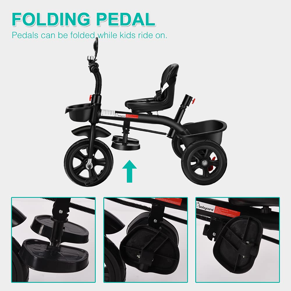 2 in 1 Kids Push Along Tricycle