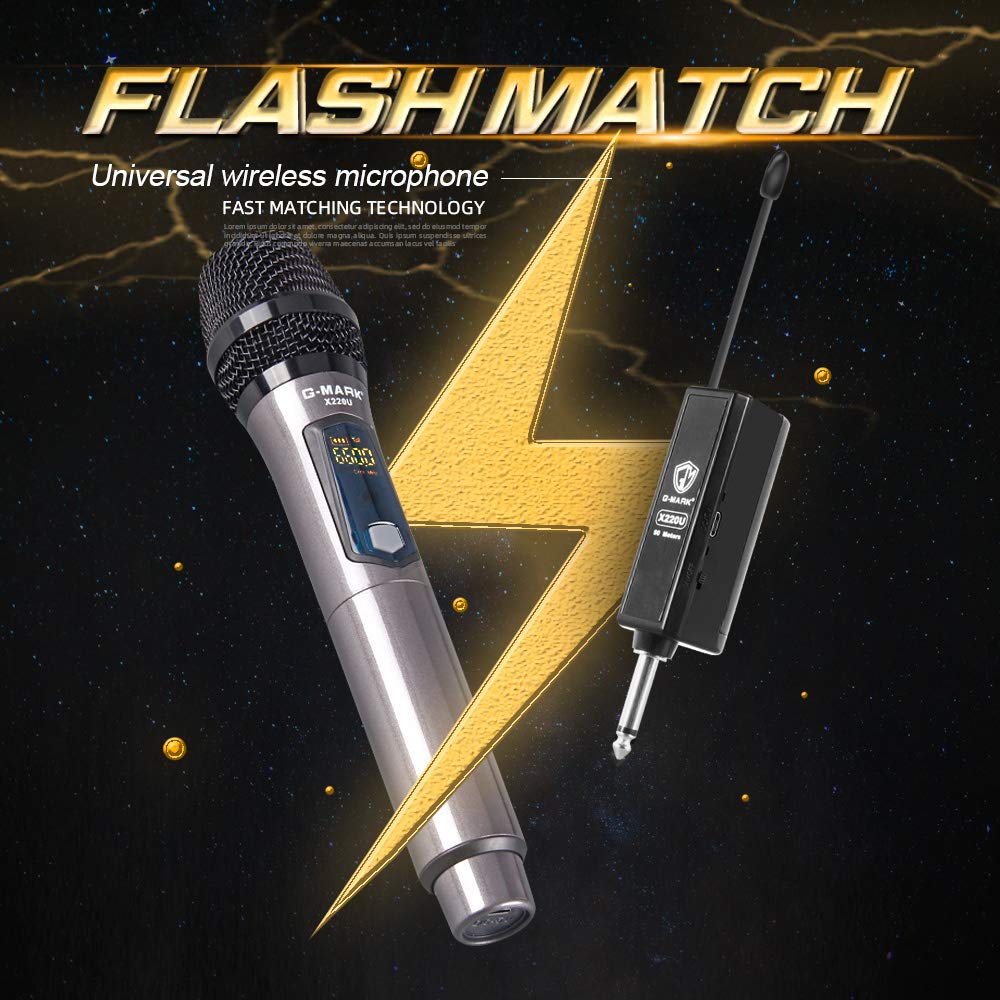 G-MARK X220U Rechargeable UHF Wireless Microphone