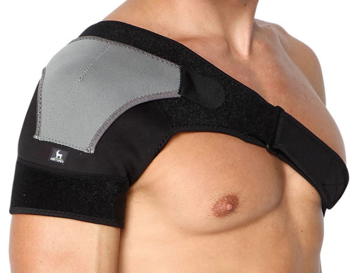 Shoulder Brace for AC Joint & Tendinitis | Shoulder Support for Pain Relief & Injury Prevention | Compression Shoulder Ice Pack | Single Shoulder Support Rotator Cuff Brace for Women & Men by Astorn