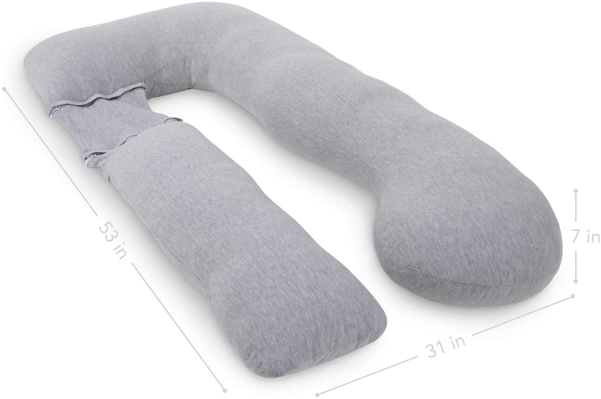 Pregnancy Pillow (with Travel/Storage Bag) U-Shape Full Body Pillow Maternity Support Detachable Extension