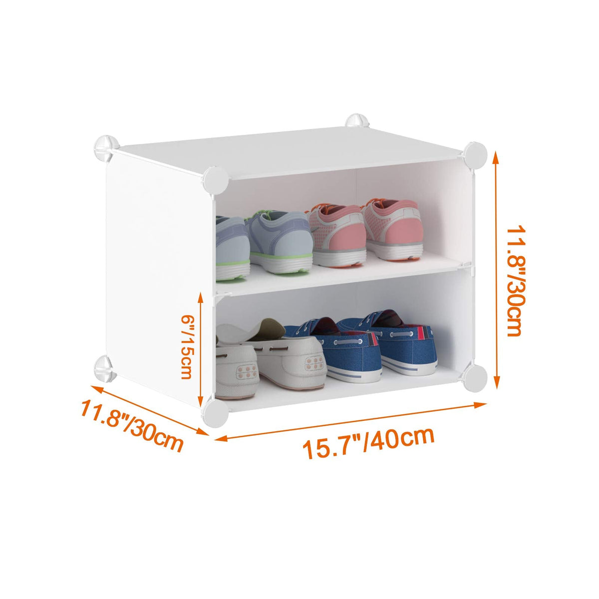 5-Tier Modular Shoe Cabinet – Up to 20 Pairs