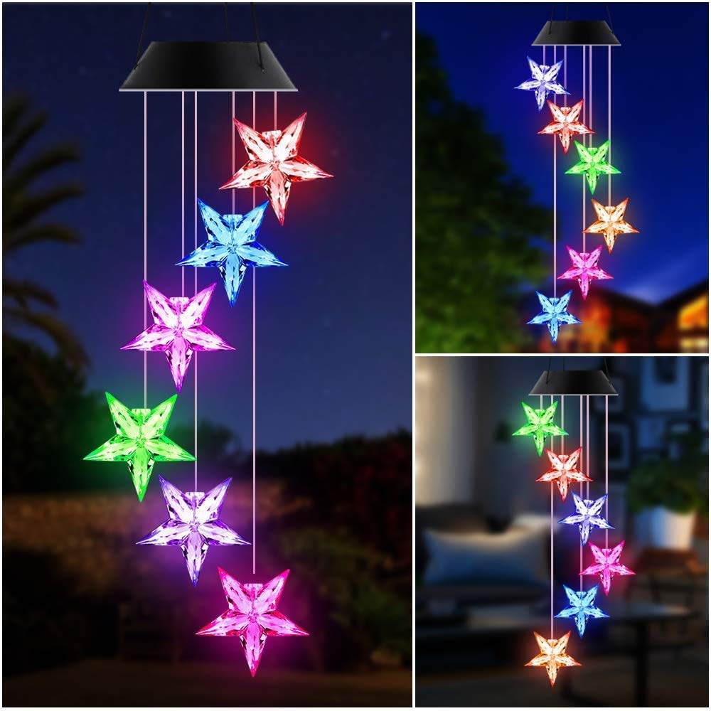 Colour Changing Solar Power Wind Chime