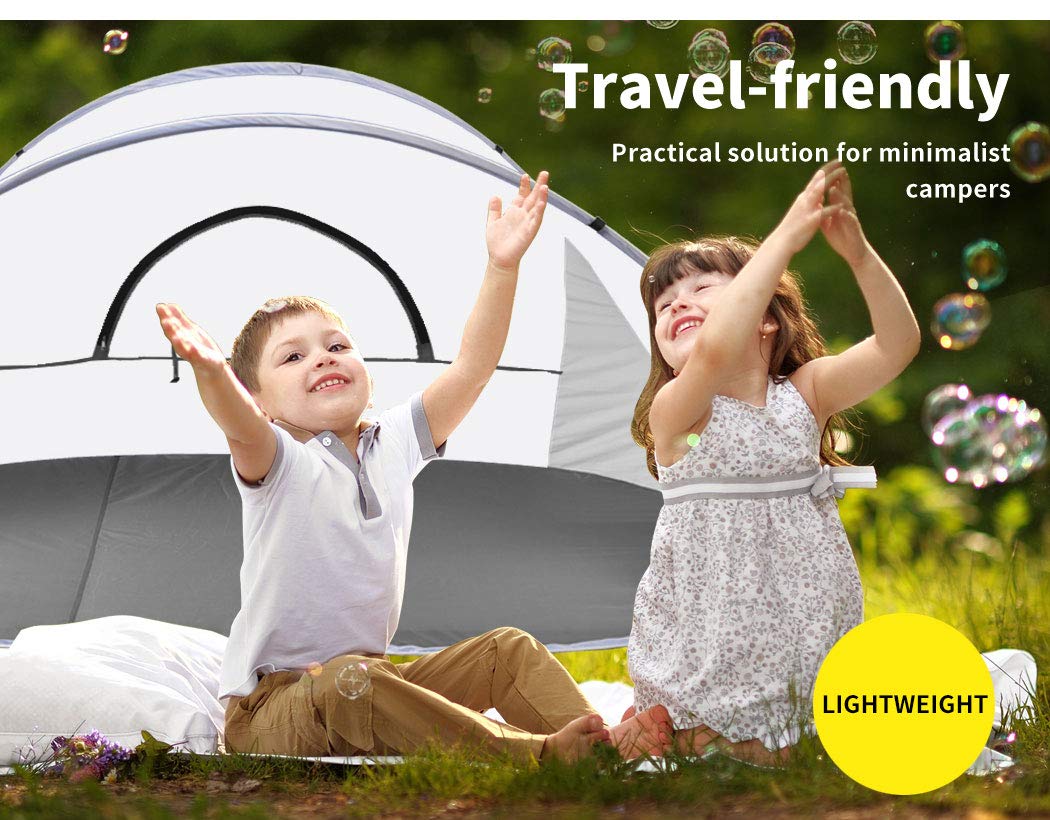4-Person Pop-Up Beach & Camping Shelter with Carry Bag