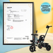 2 in 1 Kids Push Along Tricycle