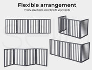 139 × 60.5 cm White Folding Freestanding Pet Barrier