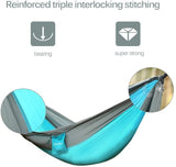Nylon Parachute Camping Hammock- Blue