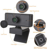 1080P Webcam with Built-in microphone