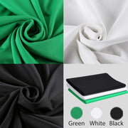 Photo Studio Background System + Bi-Color Dimmable 2X 85W Softbox Continuous Lighting Kit with Black White Gray Green Screen Backdrop Cloth for Portrait Product Photography Video Shooting