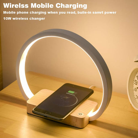 Bedside Light with Wireless Charger