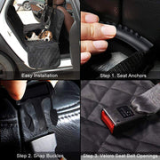 Dog Seat Cover with View Mesh