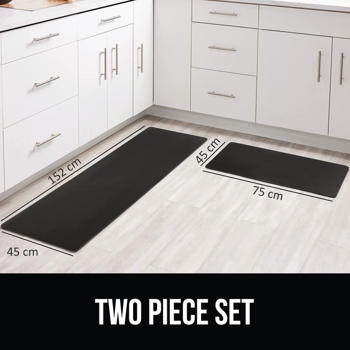 2-Piece Extra-Large 12 mm Anti-Fatigue Mat Set