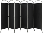 188cm Folding 6-Panel Room Divider – 4 Colours