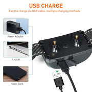 Rechargeable Anti-Bark Collar with Beep & Vibration – 7 Sensitivity Levels
