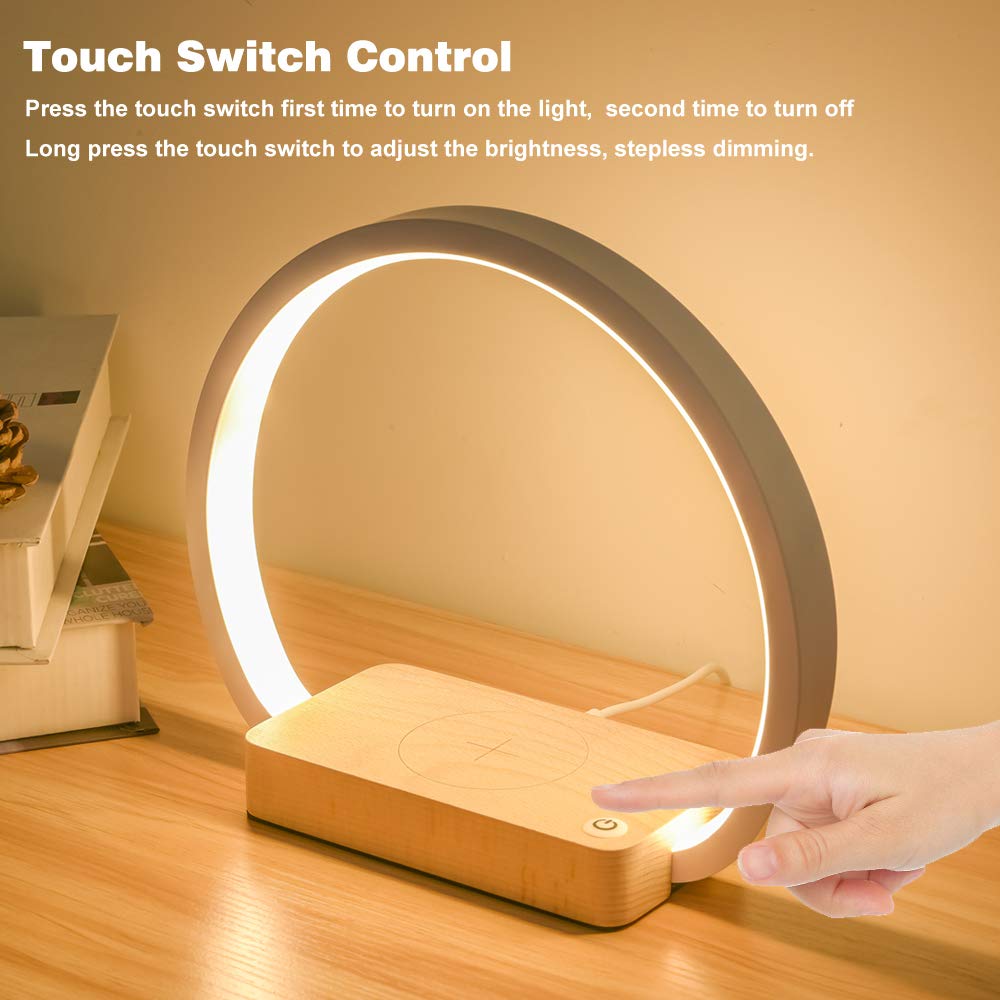 Bedside Light with Wireless Charger