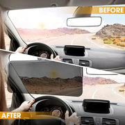 Car Sun Visor Anti-Glare Mirror, 2 in 1 Car Anti-Glare Sun Visor Car Anti-Glare Day and Night Sun Visor Mirror, Premium Sun Visor Extenders for Cars Fit a Wide Range of Motor Vehicles (1PCS)