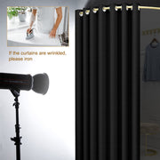140 cm Wall-Mounted Curved Fitting-Room Curtain Set