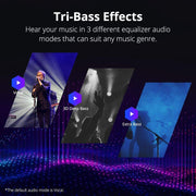 Waterproof Bluetooth Speakers, Tronsmart T6 Plus 40W Outdoor Speakers Bluetooth 5.0, IPX6 Portable Wireless Speakers with Tri-Bass Effects, 15-Hour Playtime with 6600mAh Power Bank, TWS, Built-in Mic