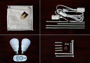Design Floor Lamp, LEONC Standing Lamp, RGB 7 Colours, 10 Levels Brightness, Remote Control