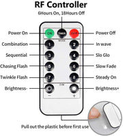300-LED Warm-White USB Curtain Lights with Remote & Timer