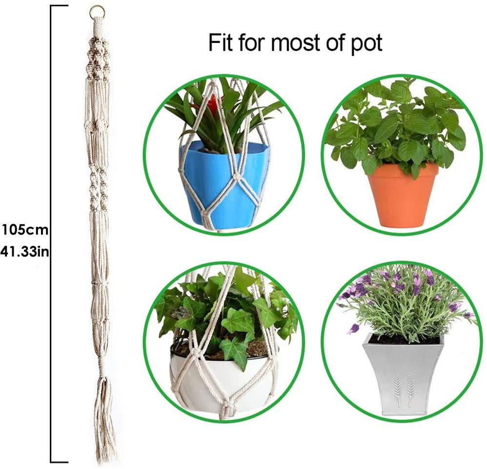 Hanging Planter Basket Flower Pot 2pcs