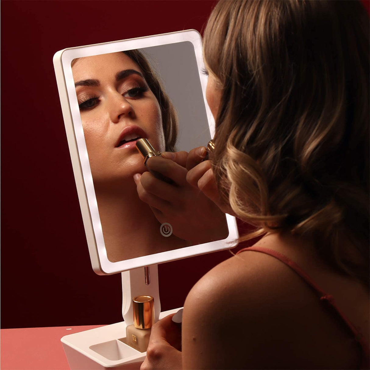 Lighted Large Vanity Makeup Mirror with 10X Magnifying Mirror