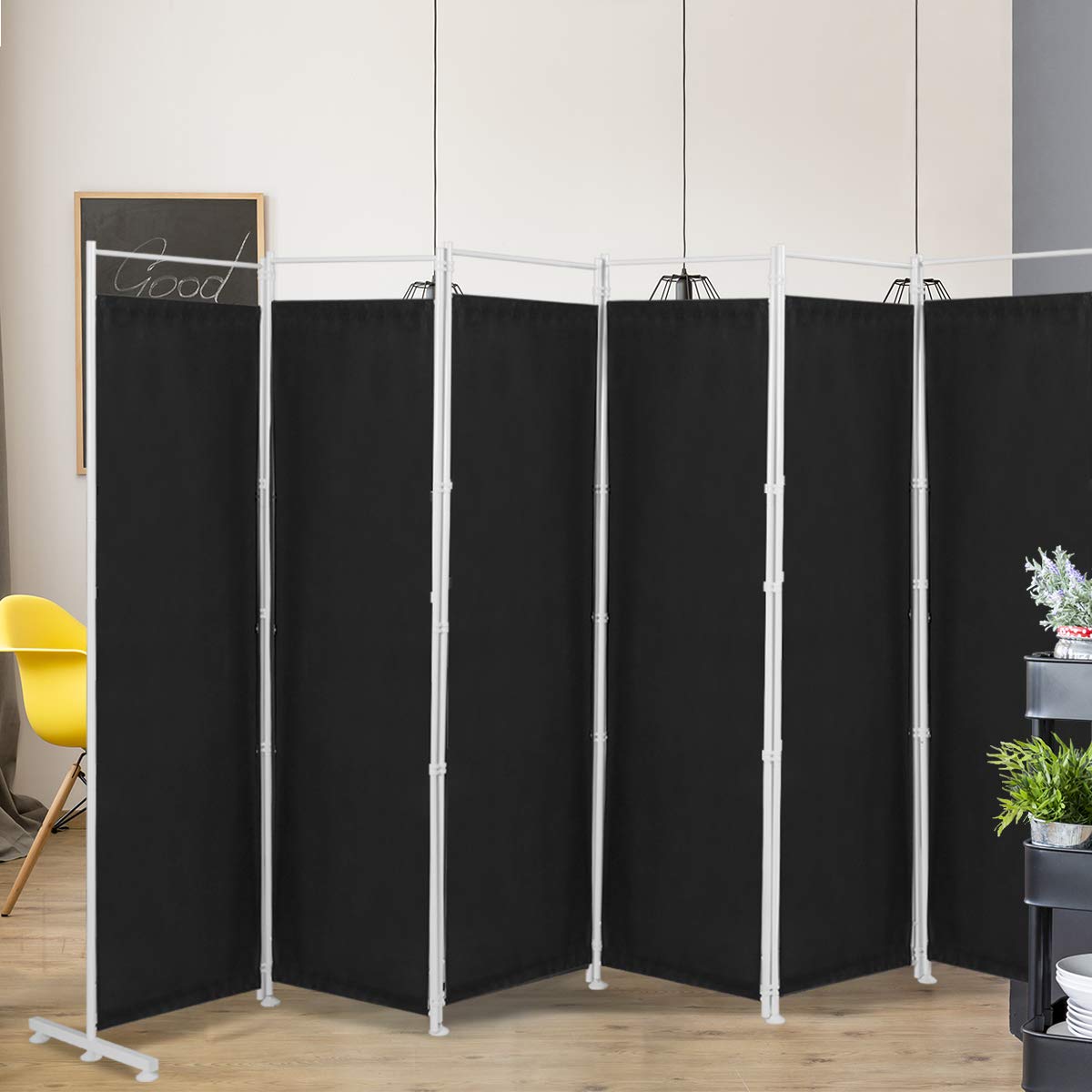300 × 180 cm 6-Panel Folding Fabric Room Divider – 2 Colours