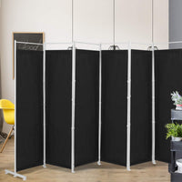 300 × 180 cm 6-Panel Folding Fabric Room Divider – 2 Colours